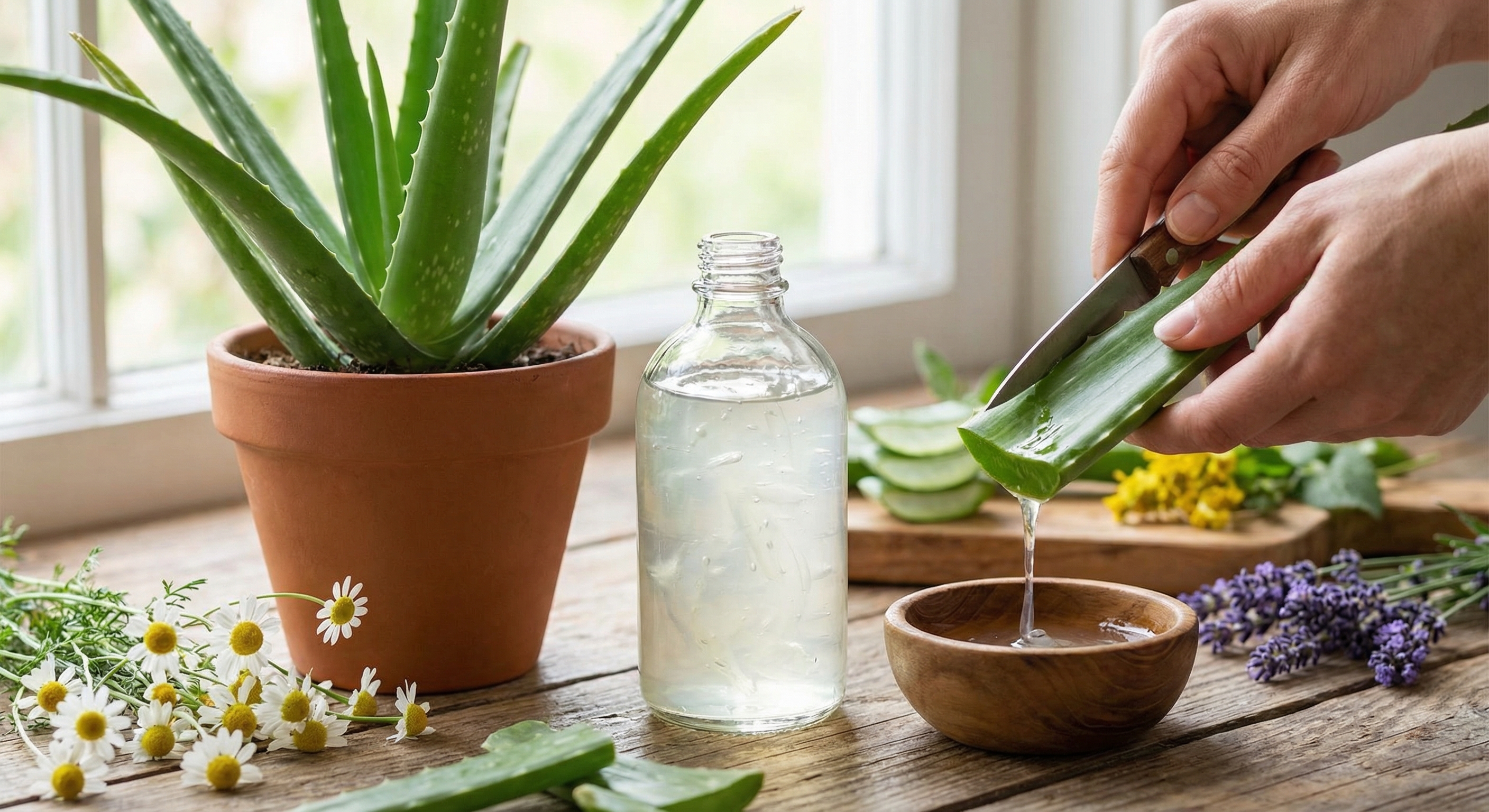 Aloe vera for skin care