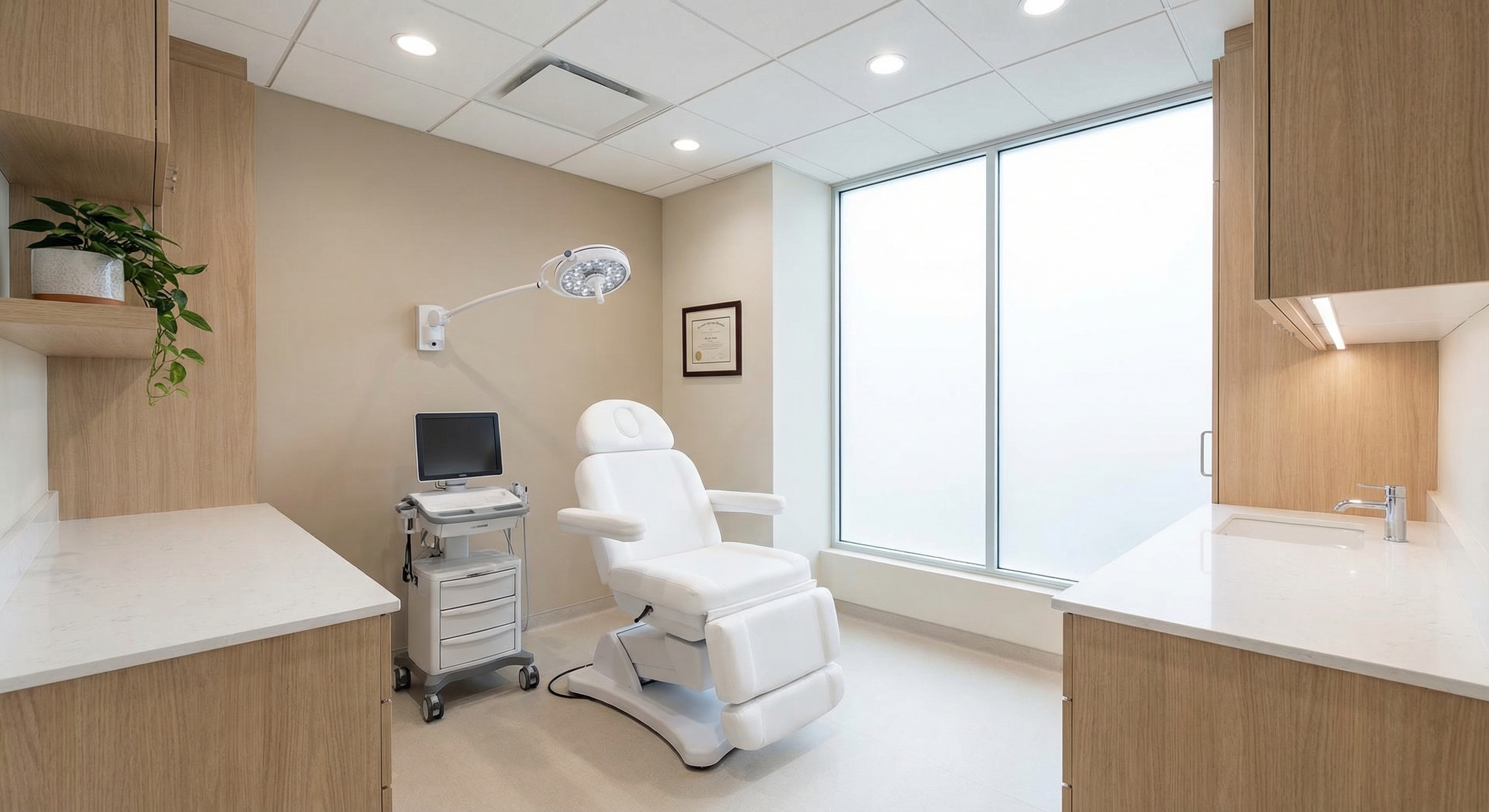 Modern dermatology clinic
